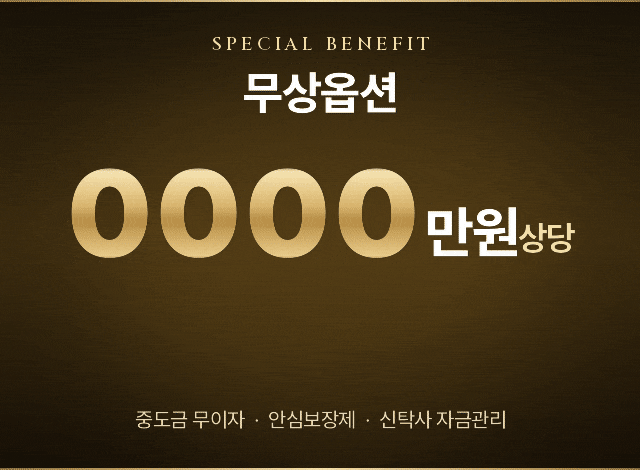 무상옵션 2000만원 상당 선착순 제공
